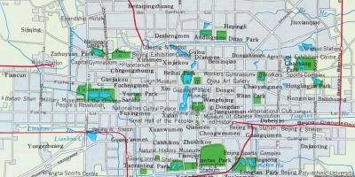 Pekingin city centre kartta