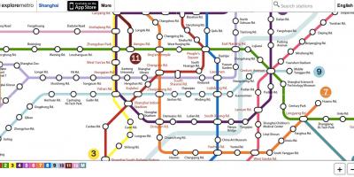 Tutustu Pekingin metroa kartta