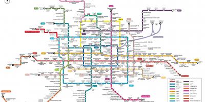 Pekingin metro kartta 2016